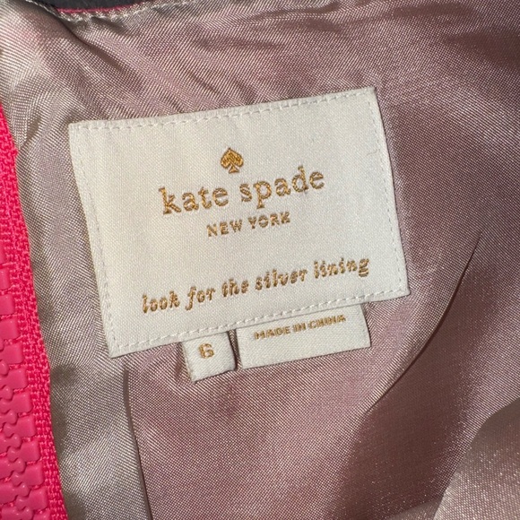 Kate Spade “Sicily” Pink A-Line Crepe Dress - Picture 7 of 10